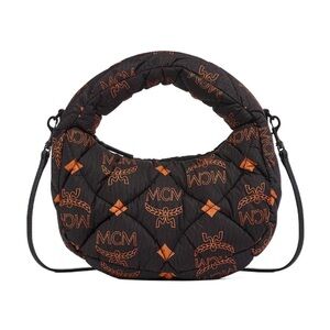 MCM Aren Hobo Padded Bag, Black
